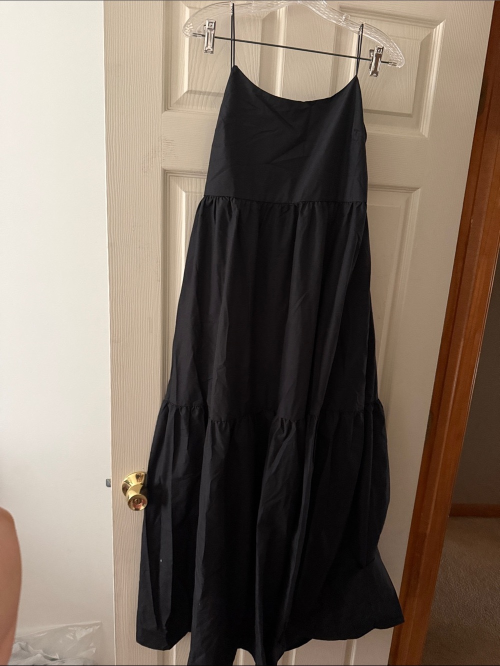 Commense Black drop back womens dress